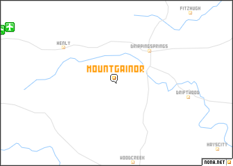 map of Mount Gainor