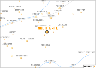 map of Mount Gate