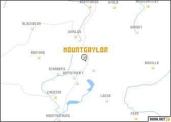 map of Mount Gaylor