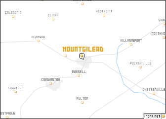 map of Mount Gilead