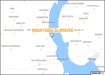 map of Mount Gould Landing