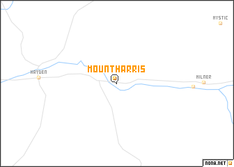 map of Mount Harris