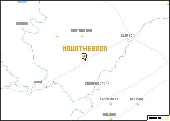 map of Mount Hebron