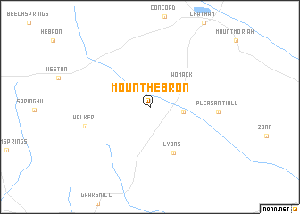 map of Mount Hebron