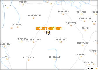 map of Mount Herman