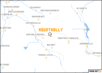 map of Mount Holly