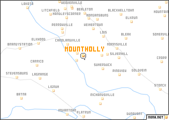 map of Mount Holly