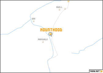 map of Mount Hood