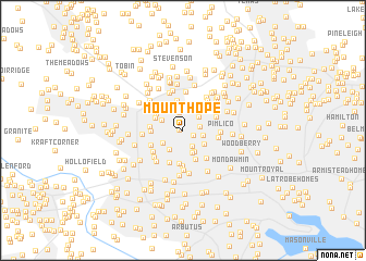 map of Mount Hope