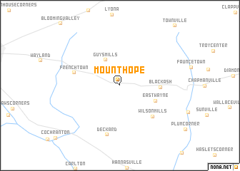 map of Mount Hope