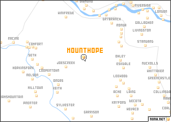 map of Mount Hope