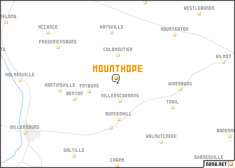 map of Mount Hope
