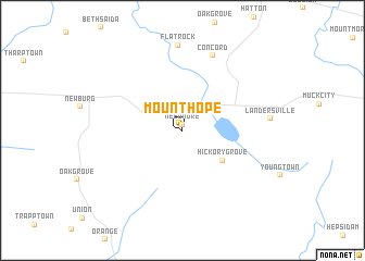 map of Mount Hope