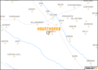 map of Mount Horeb