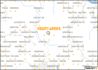 map of Mount James