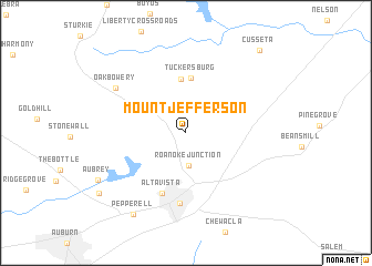 map of Mount Jefferson