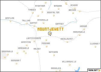 map of Mount Jewett