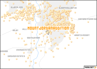 map of Mount Jordan Addition