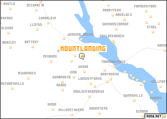 map of Mount Landing