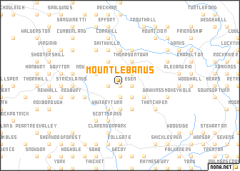 map of Mount Lebanus