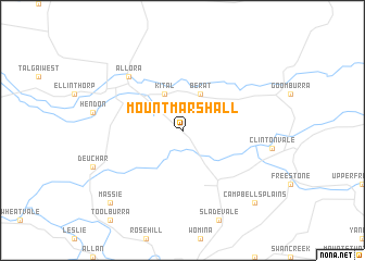 map of Mount Marshall