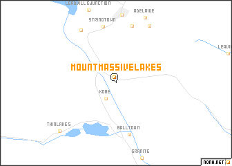 map of Mount Massive Lakes