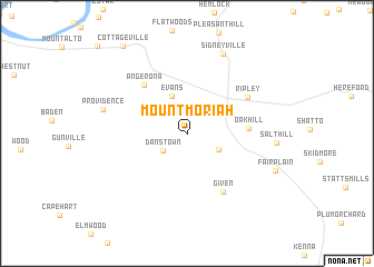 map of Mount Moriah