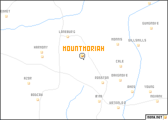 map of Mount Moriah