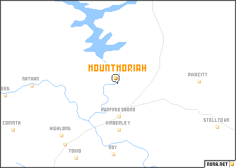 map of Mount Moriah