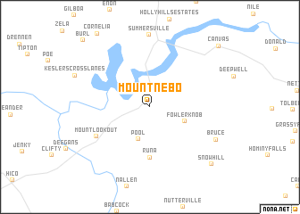 map of Mount Nebo