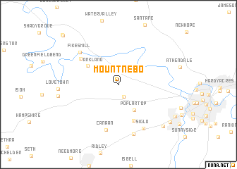 map of Mount Nebo