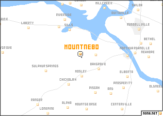 map of Mount Nebo