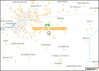 map of Mount Olive Manor