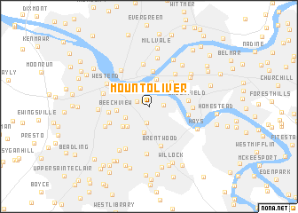 map of Mount Oliver