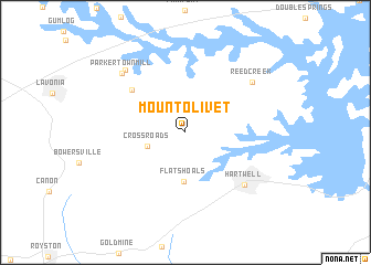 map of Mount Olivet