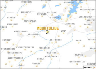 map of Mount Olive