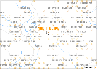 map of Mount Olive