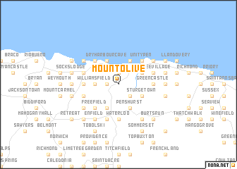 map of Mount Olive