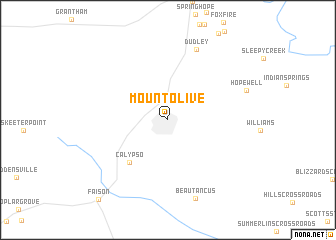 map of Mount Olive