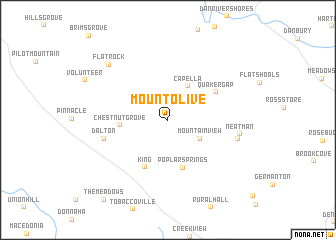 map of Mount Olive