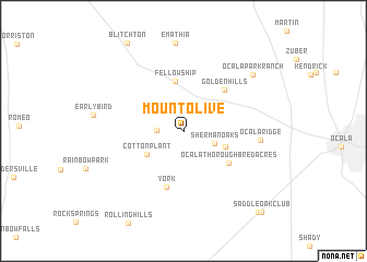 map of Mount Olive