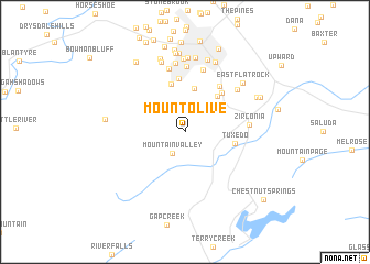 map of Mount Olive