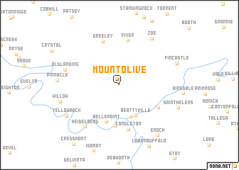 map of Mount Olive