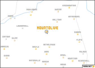 map of Mount Olive