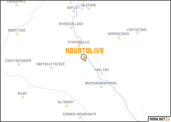 map of Mount Olive