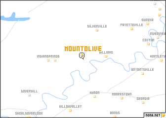 map of Mount Olive