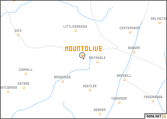 map of Mount Olive