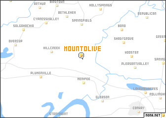 map of Mount Olive