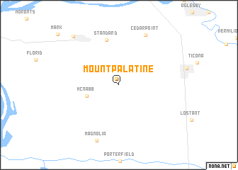 map of Mount Palatine