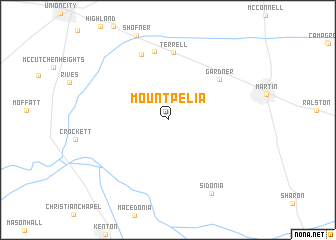 map of Mount Pelia